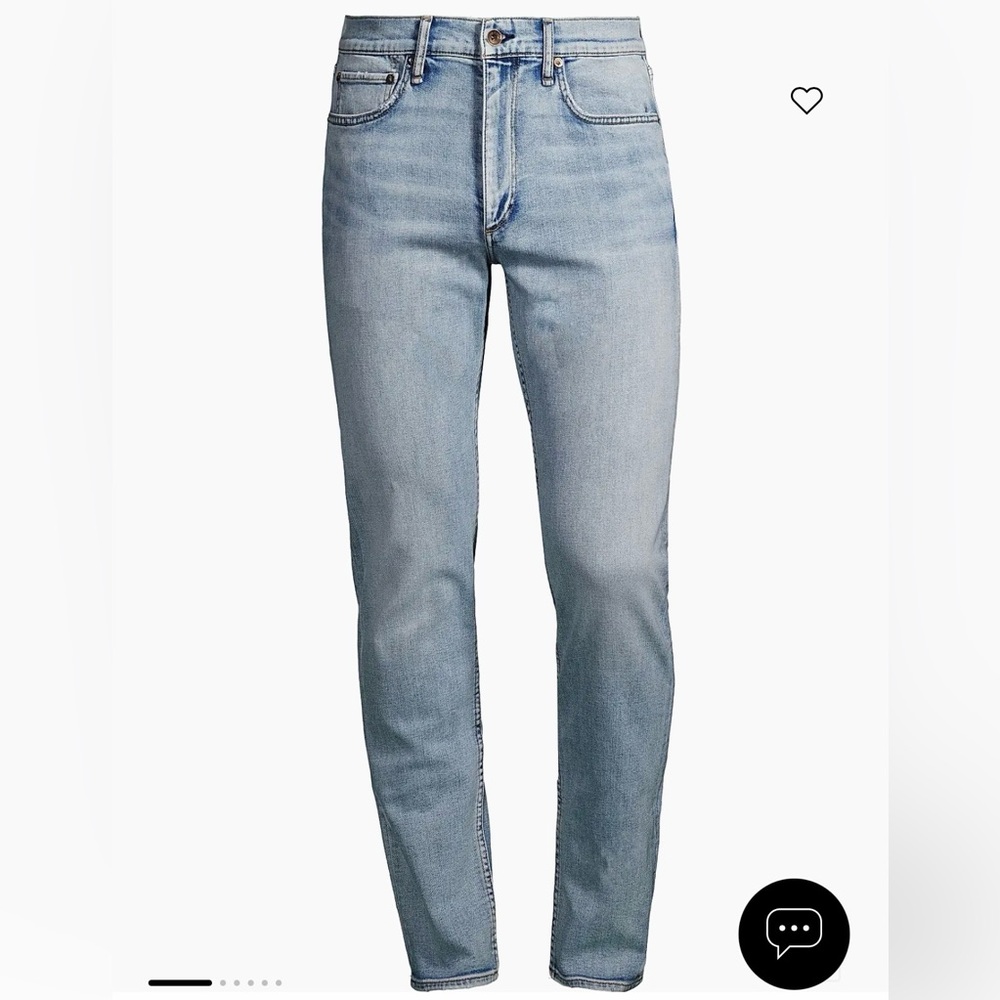 rag & bone Light Blue Men's Flynn Slim Stretch Jeans | 33 x 30 NEW WITH TAGS